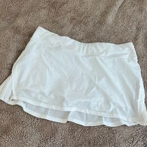 Lululemon Play Off The Pleats Skirt White 13”